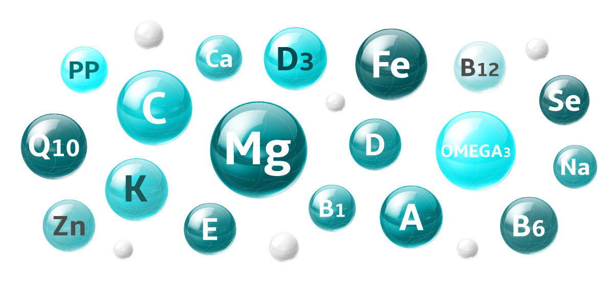 Vitamine und Mineralstoffe für Ihre Mundgesundheit dargestellt von Zahnarztpraxis Podbi344 Hannover.